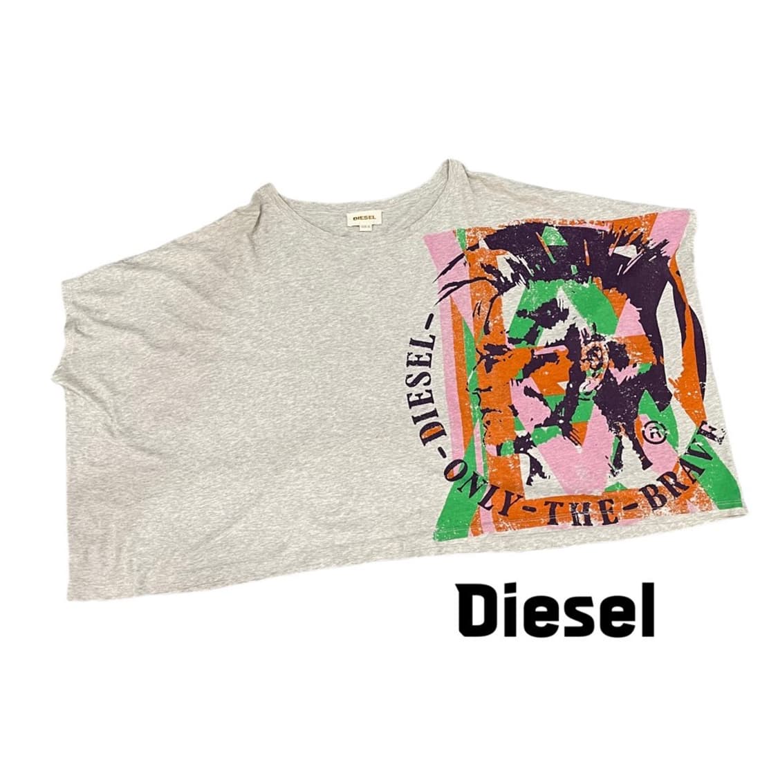 디젤 가오리핏 크롭 반팔티 상품이미지1