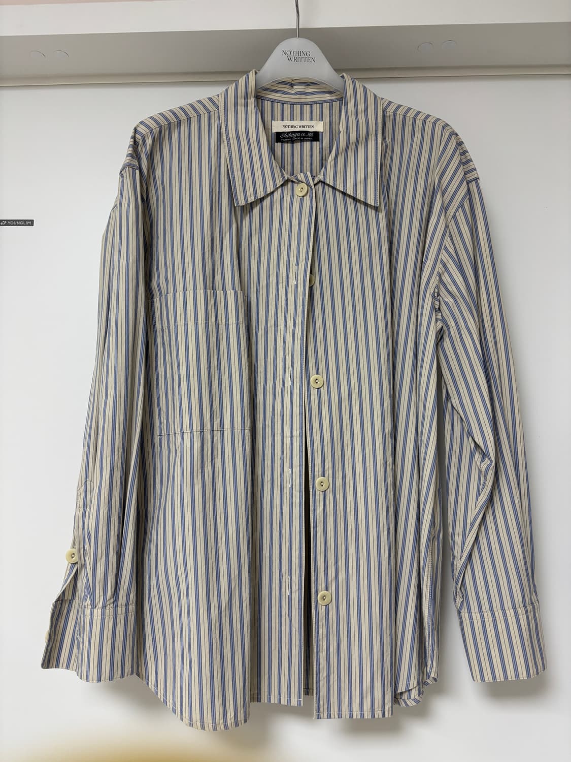 낫띵리튼 majida stripe shirt 상품이미지2