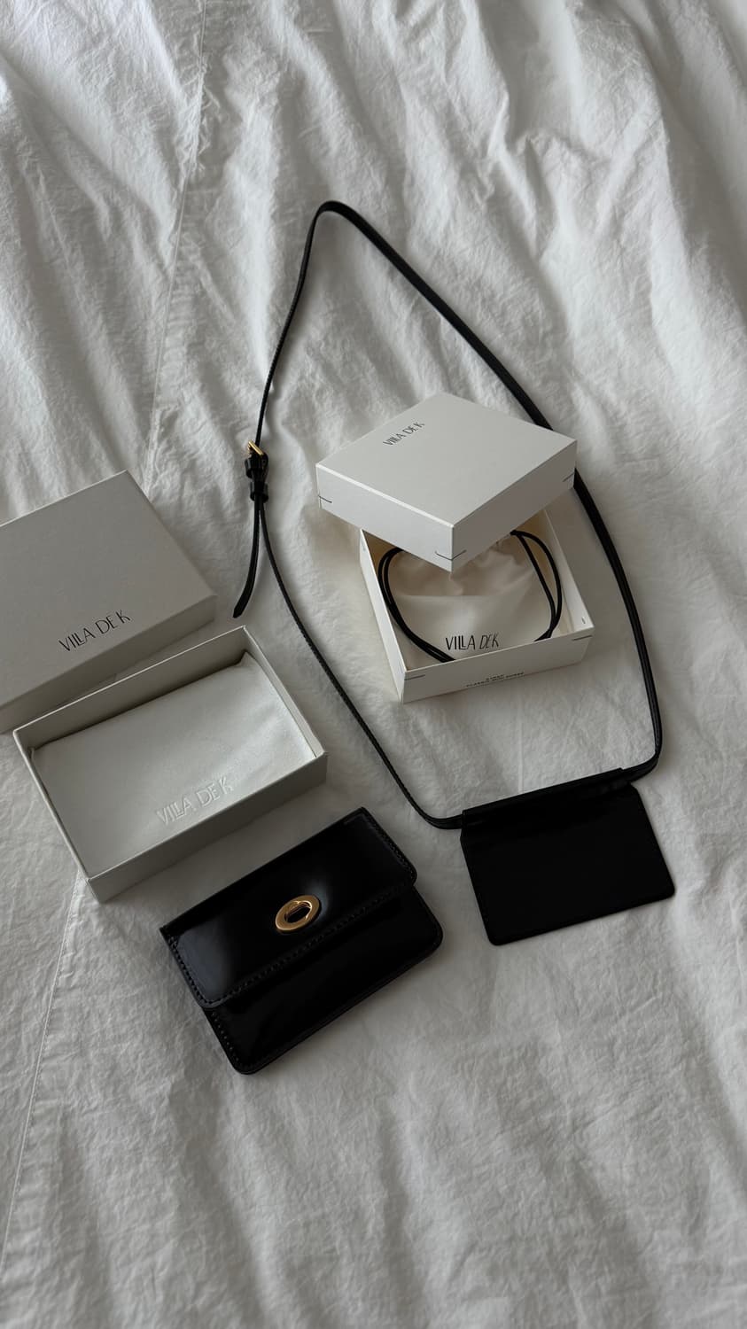 빌라드케이 클래식 미니 퍼스 + 스트랩 / 카드 지갑 상품이미지8