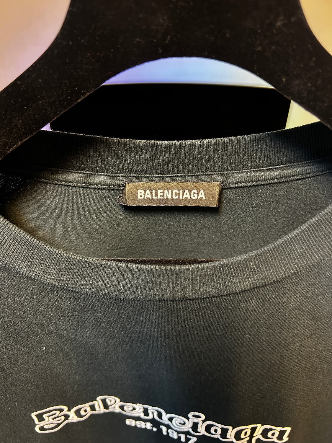 발렌시아가 자수 로고 티셔츠 상품이미지5