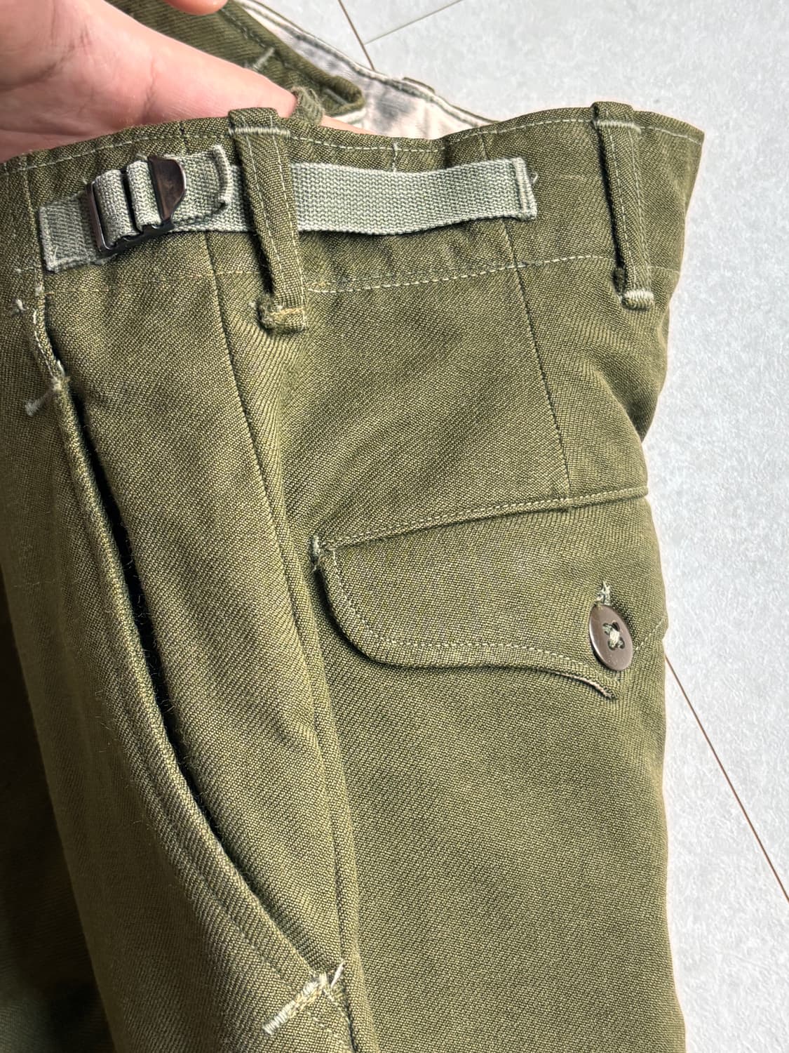 미군 M-1951 트라우저 OG 밀리터리 팬츠 상품이미지4