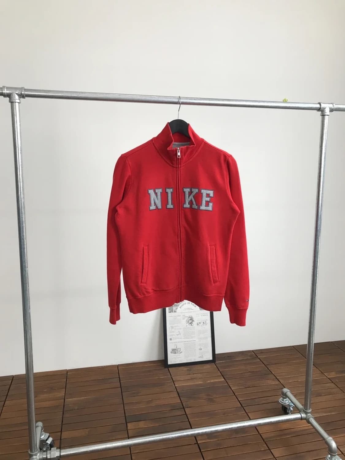 Nike Spellout Red Zip-up Sweatshirt 상품이미지3