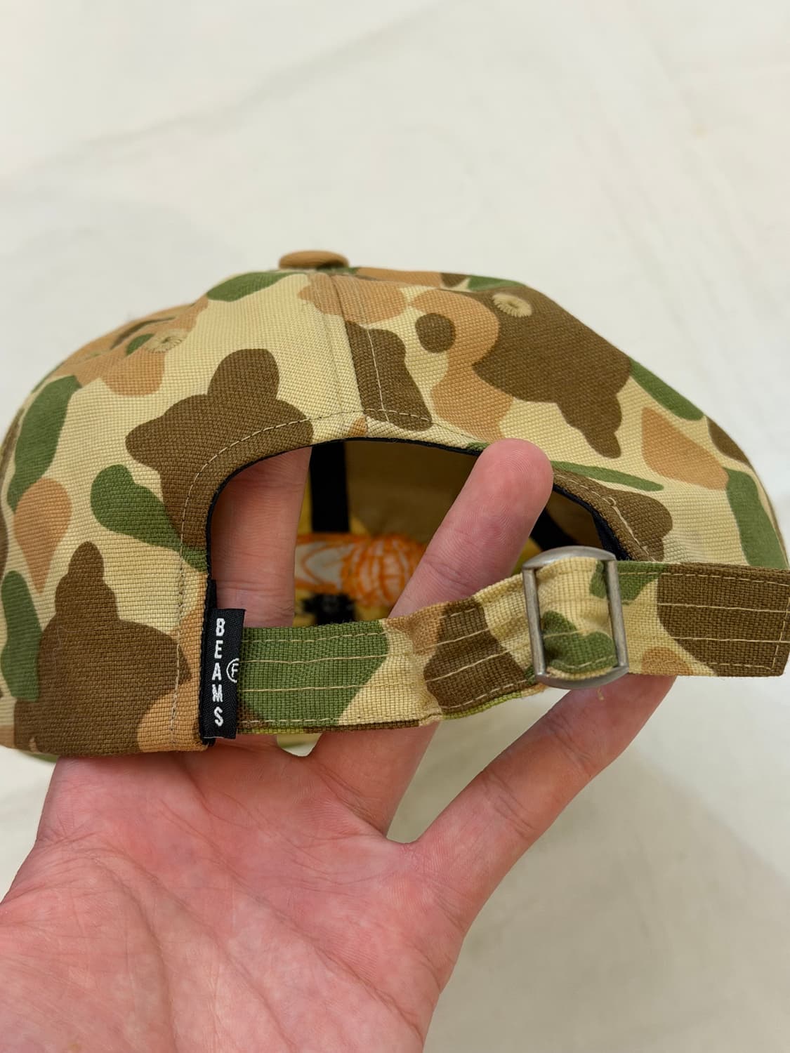 Beams 빔즈 우드랜드 카모 코듀라 6패널 볼캡 상품이미지3