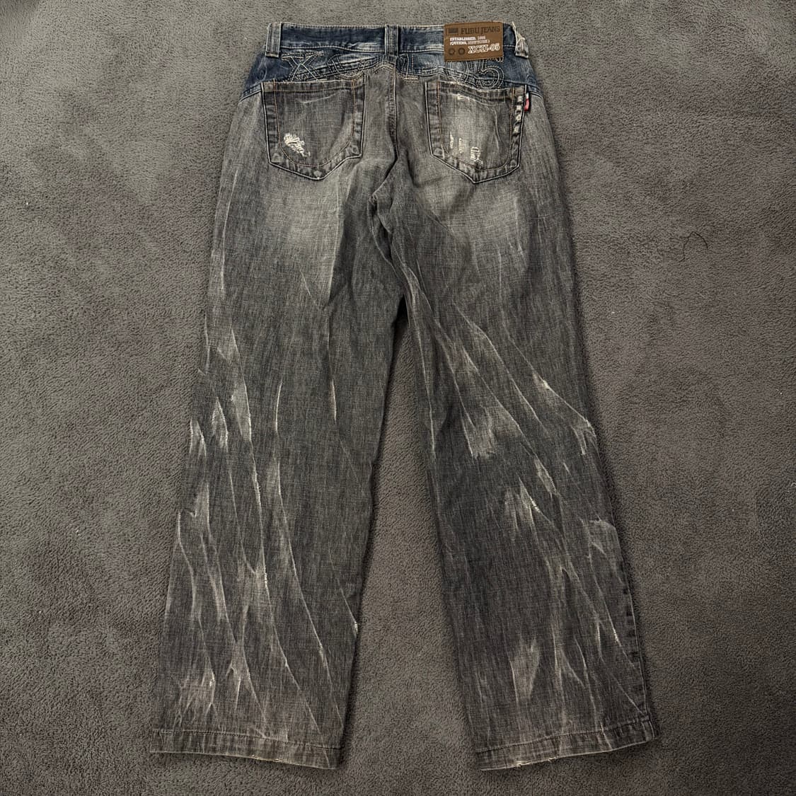 [정품] fubu 후부 올드스쿨 그레이진 워싱 데님 팬츠 상품이미지4