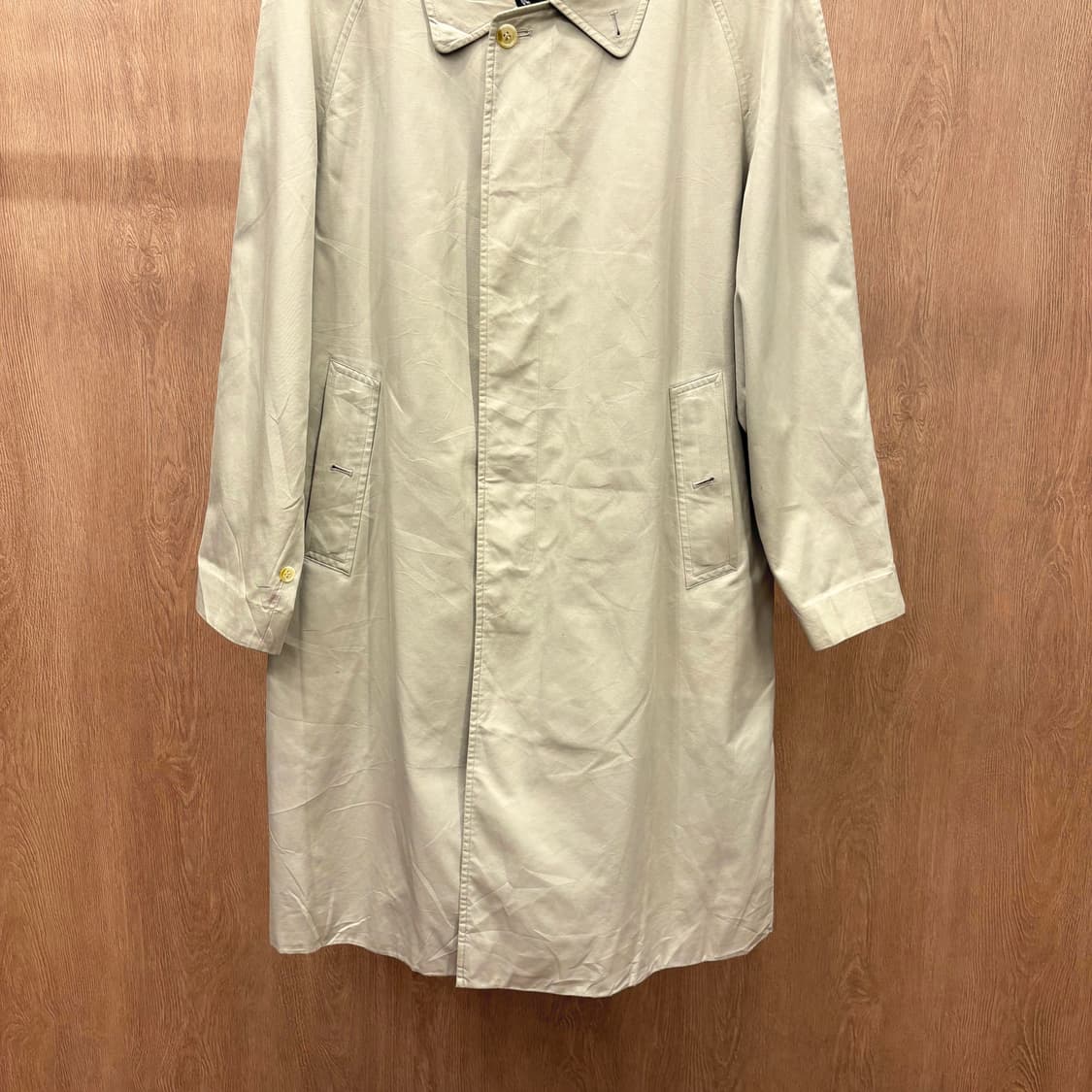 버버리 롱 트렌치 코트 히든 버튼업 히든 포켓 디테일 베이지 상품이미지5