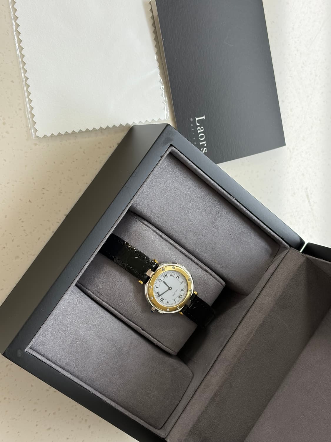 CARTIER santos round 시계 상품이미지4