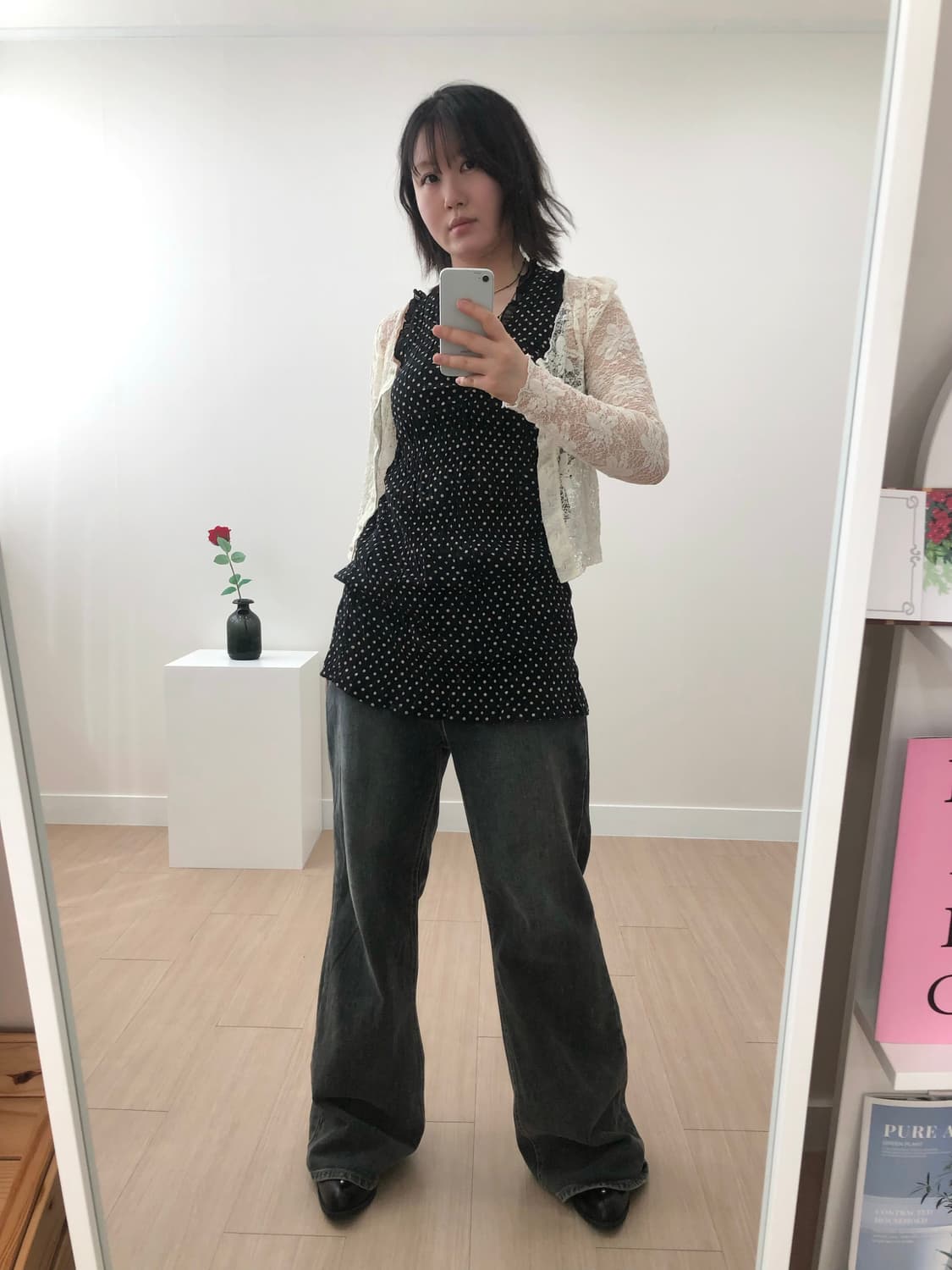 힙러블리 도트 레이어드 코디 상품이미지2