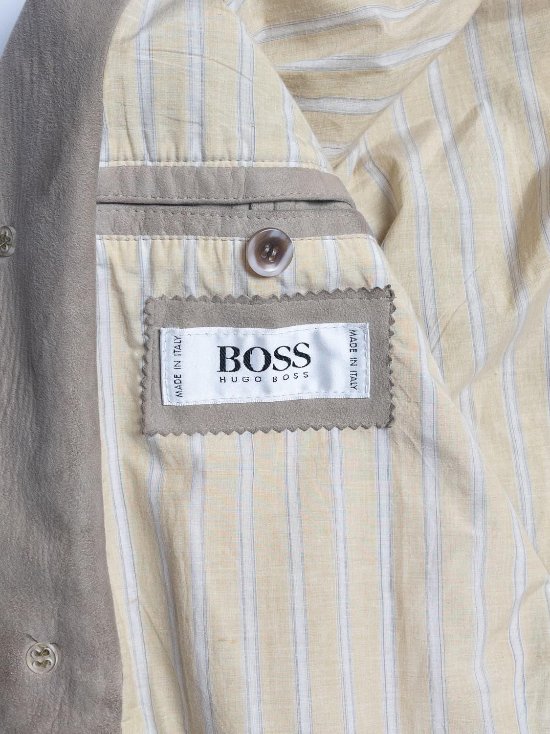 80’s Hugo Boss 스웨이드 레더 봄버 자켓 상품이미지8