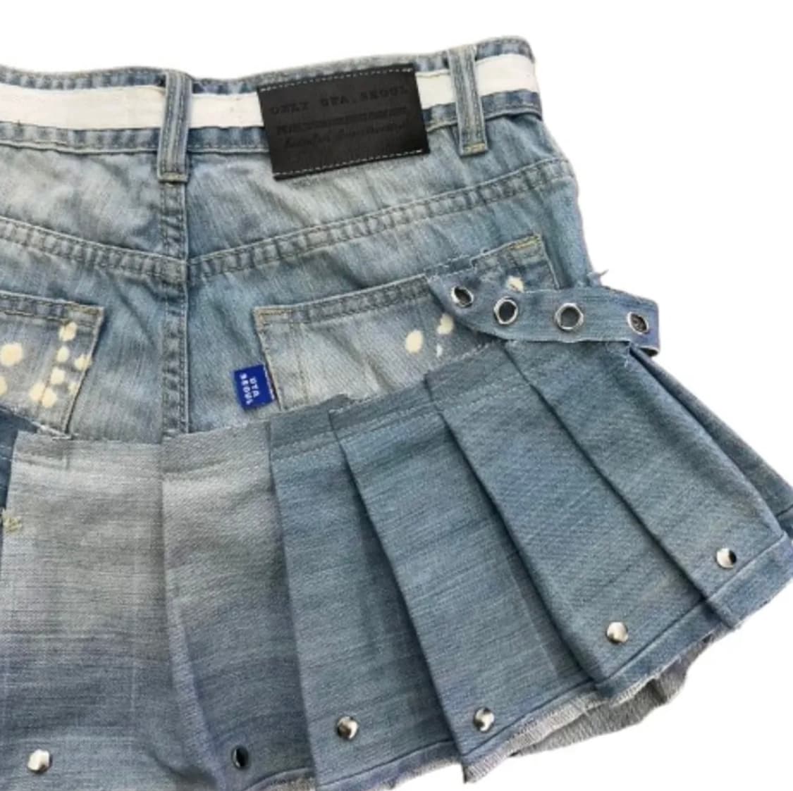 Heart sparkle Remake Denim skirt  상품이미지3