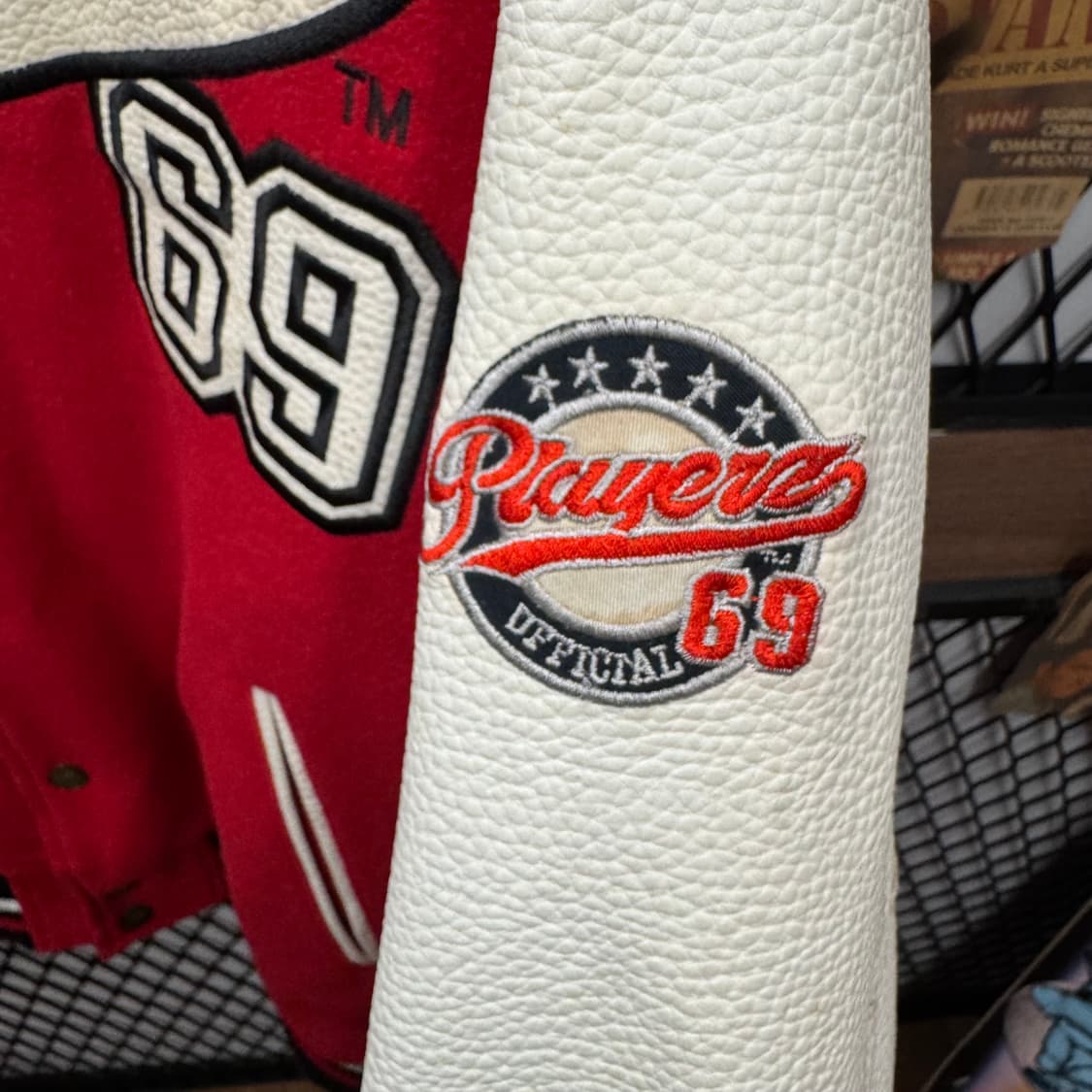 00s PLAYERSACS 스타디움 자켓 전면 로고 포인트 레드 상품이미지5