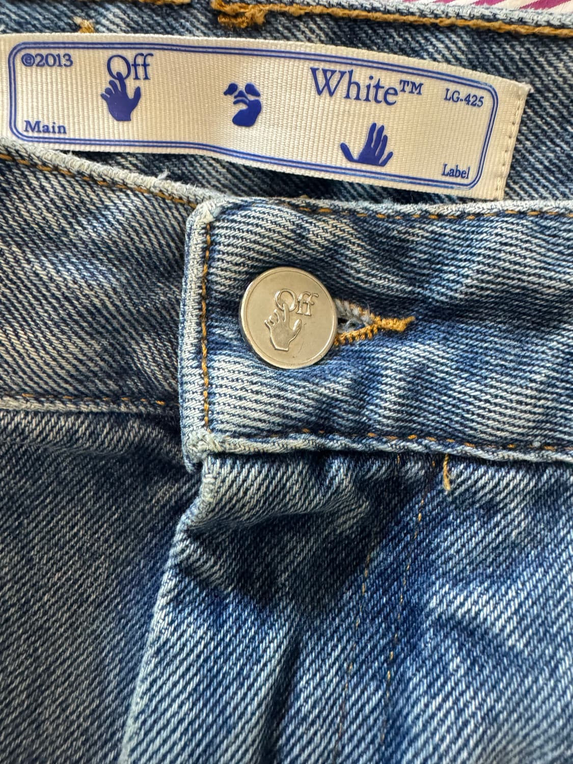 off white 오프화이트 슬림데님 상품이미지5