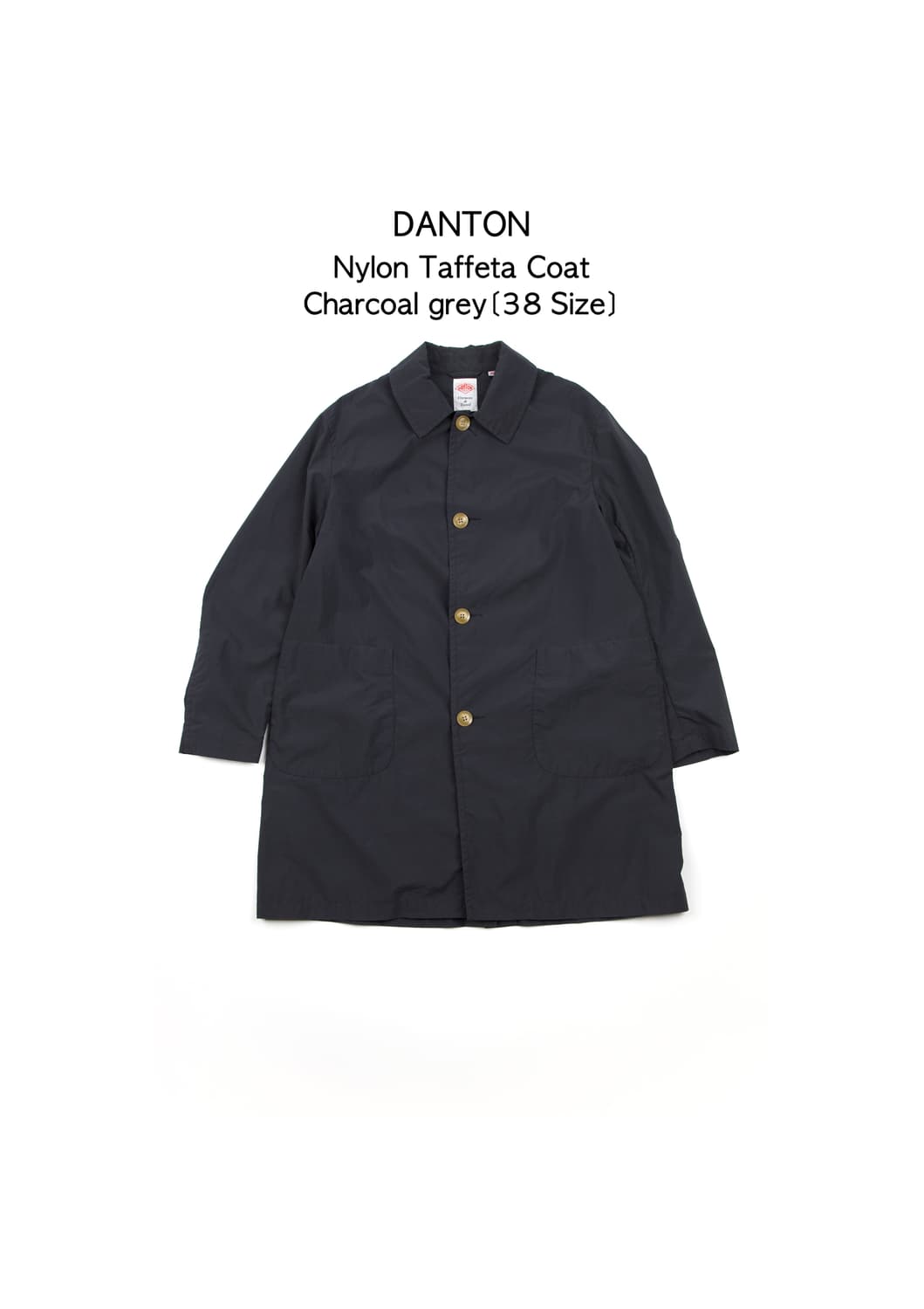 (여성)DANTON 나일론 태피터 코트 차콜그레이 상품이미지1