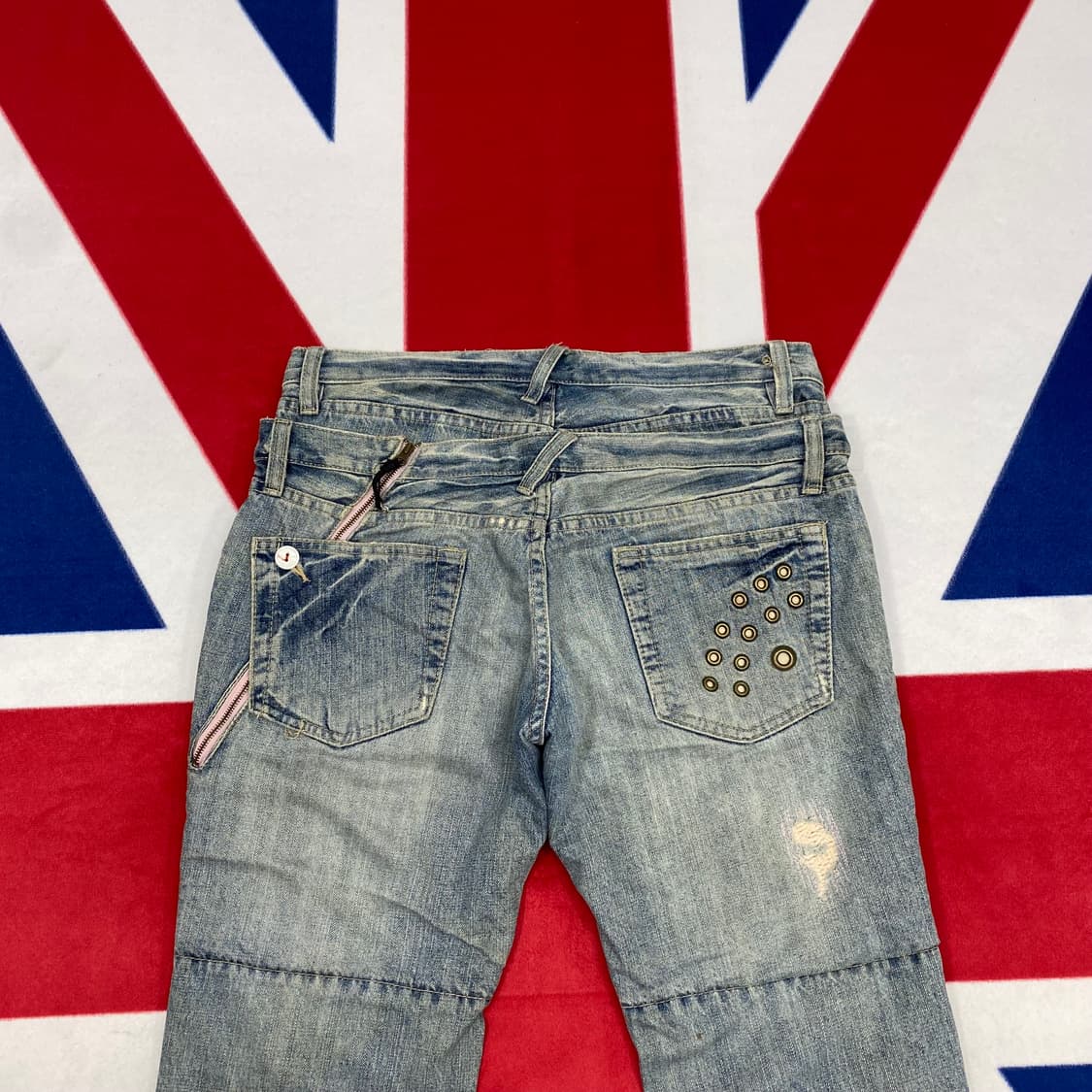 PPFM 더블 웨이스트 데님팬츠 L 상품이미지7