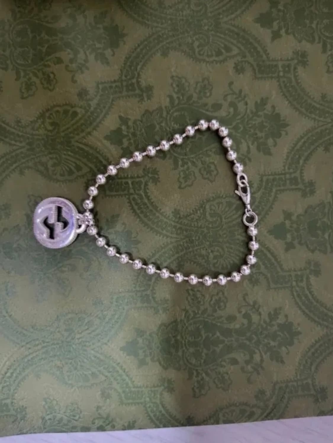 [급]구찌 인터로킹 G 볼체인 실버 팔찌 상품이미지3