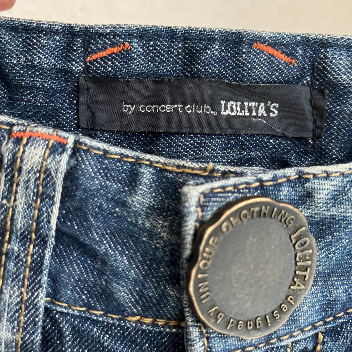 Lolita's club 히피 로우라이즈 데님 팬츠 상품이미지6