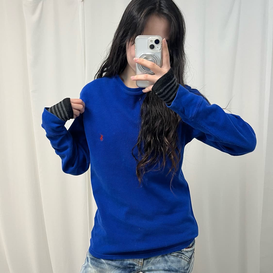 Polo Blue Waffle Tee 상품이미지1