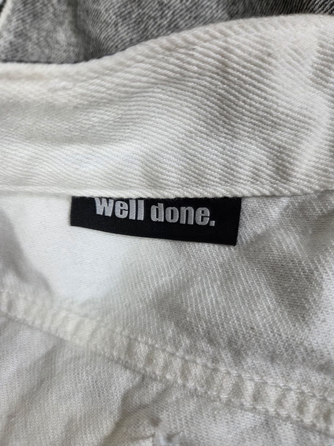 웰덜 그레이 워싱 카고 데님 팬츠 상품이미지3