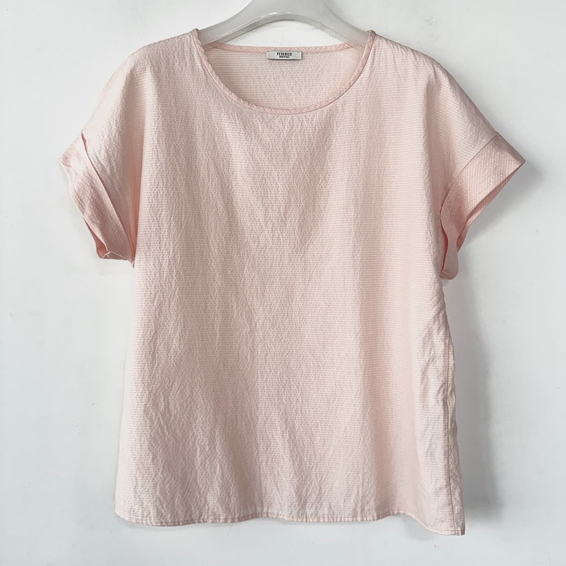 페세리코 코튼 실크 티블라우스 상품이미지1