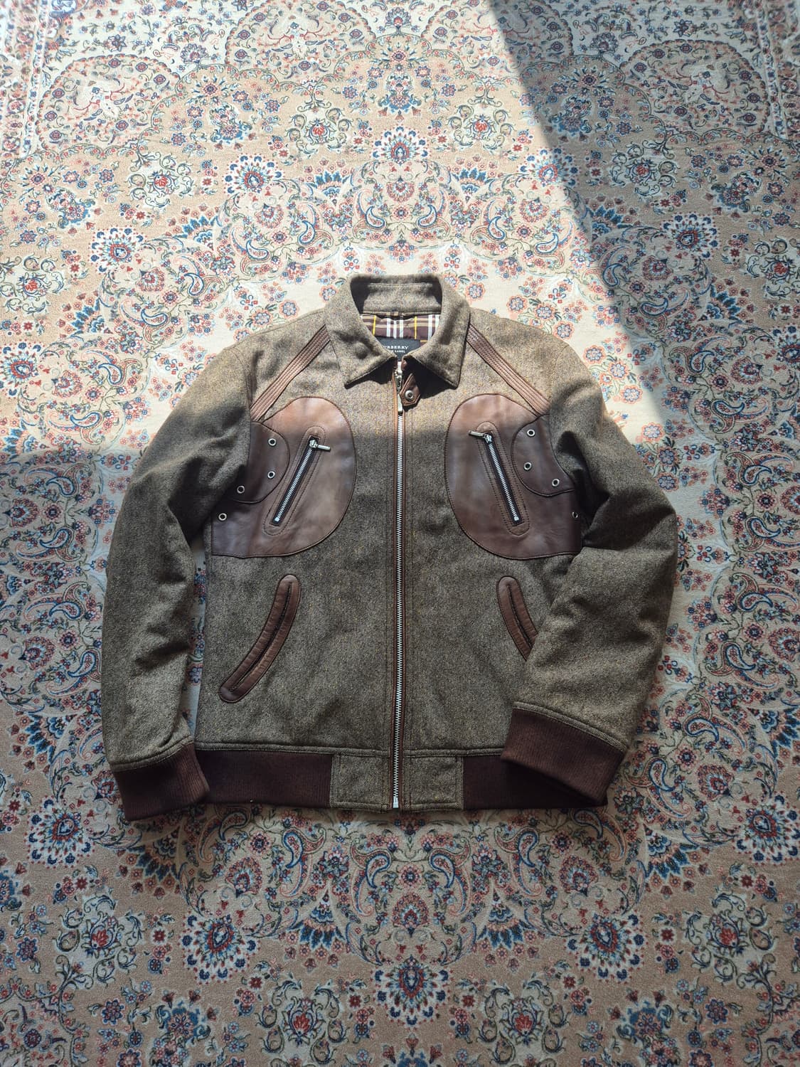 버버리 블랙라벨 울 혼방 블루종 상품이미지1