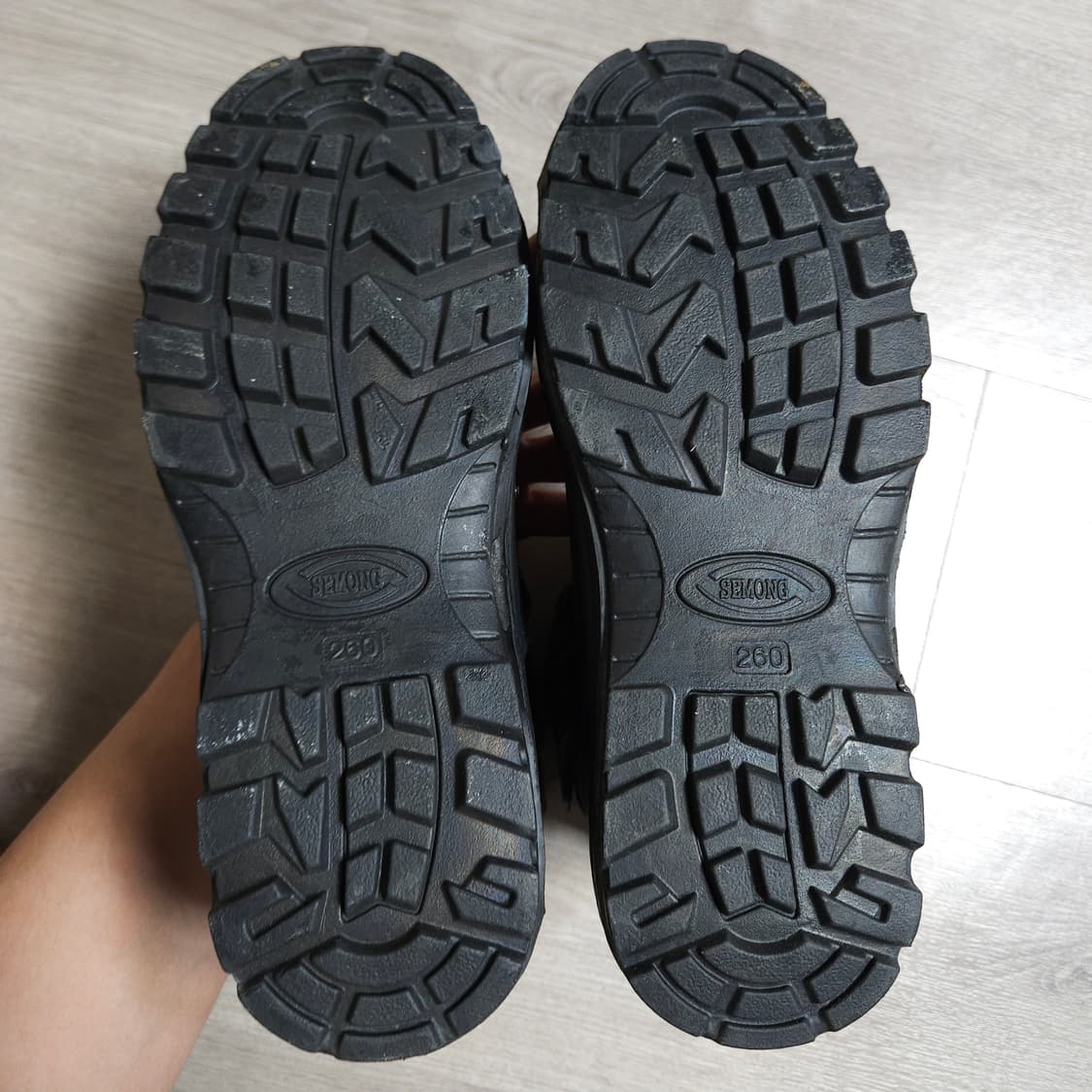 260 ) 미사용 현대제철 안전화 네이비 상품이미지5