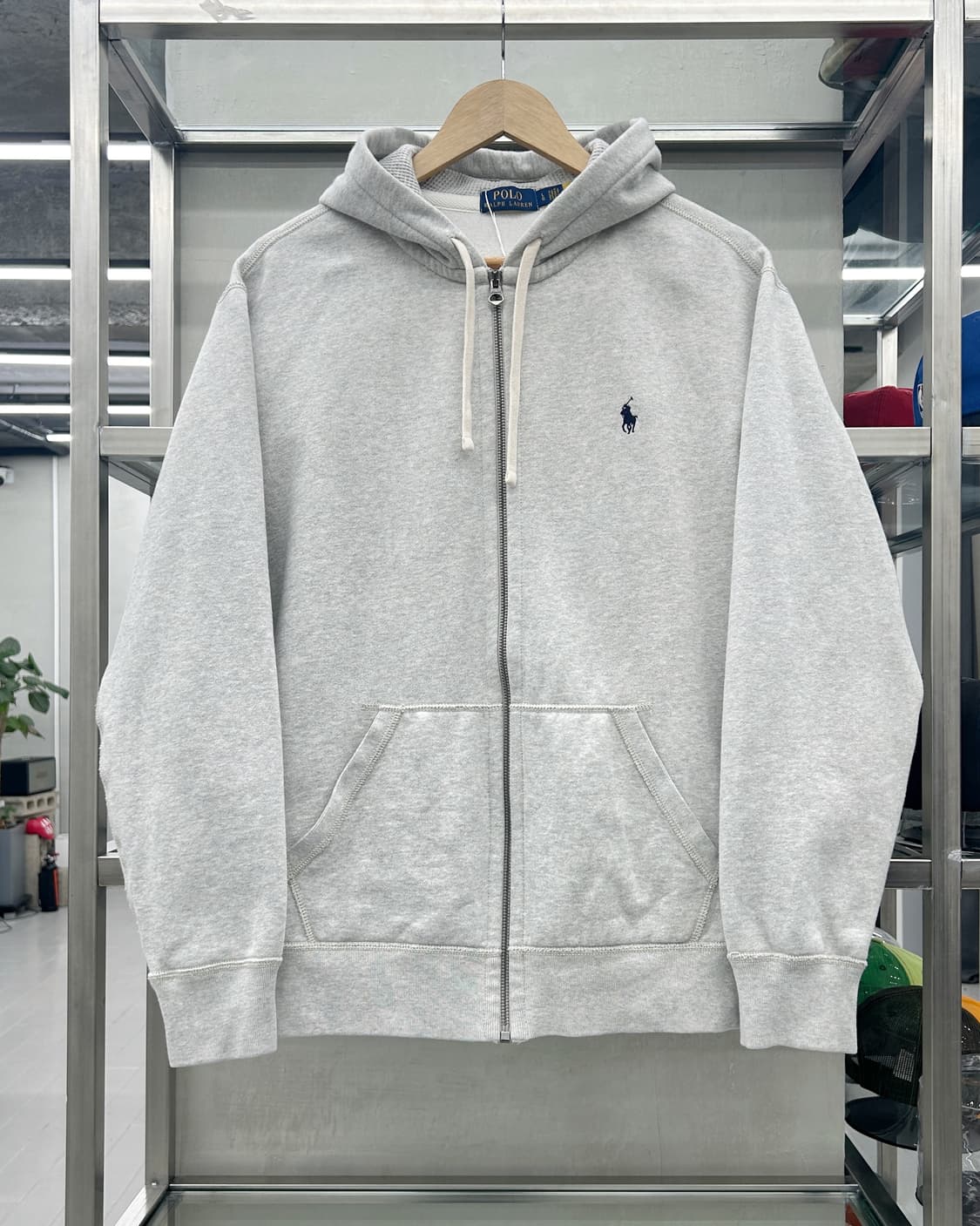 폴로 랄프로렌 신형 써멀 스웻 후드집업 그레이 상품이미지1