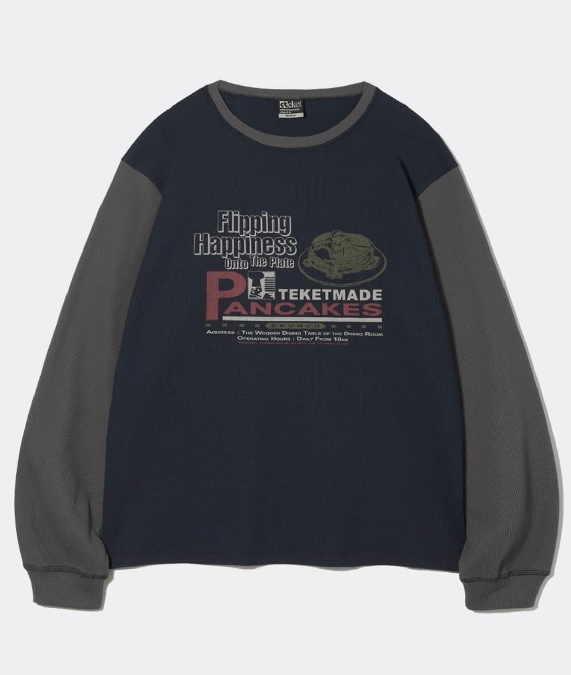 Teket pancake waffle 롱슬리브 M 상품이미지1