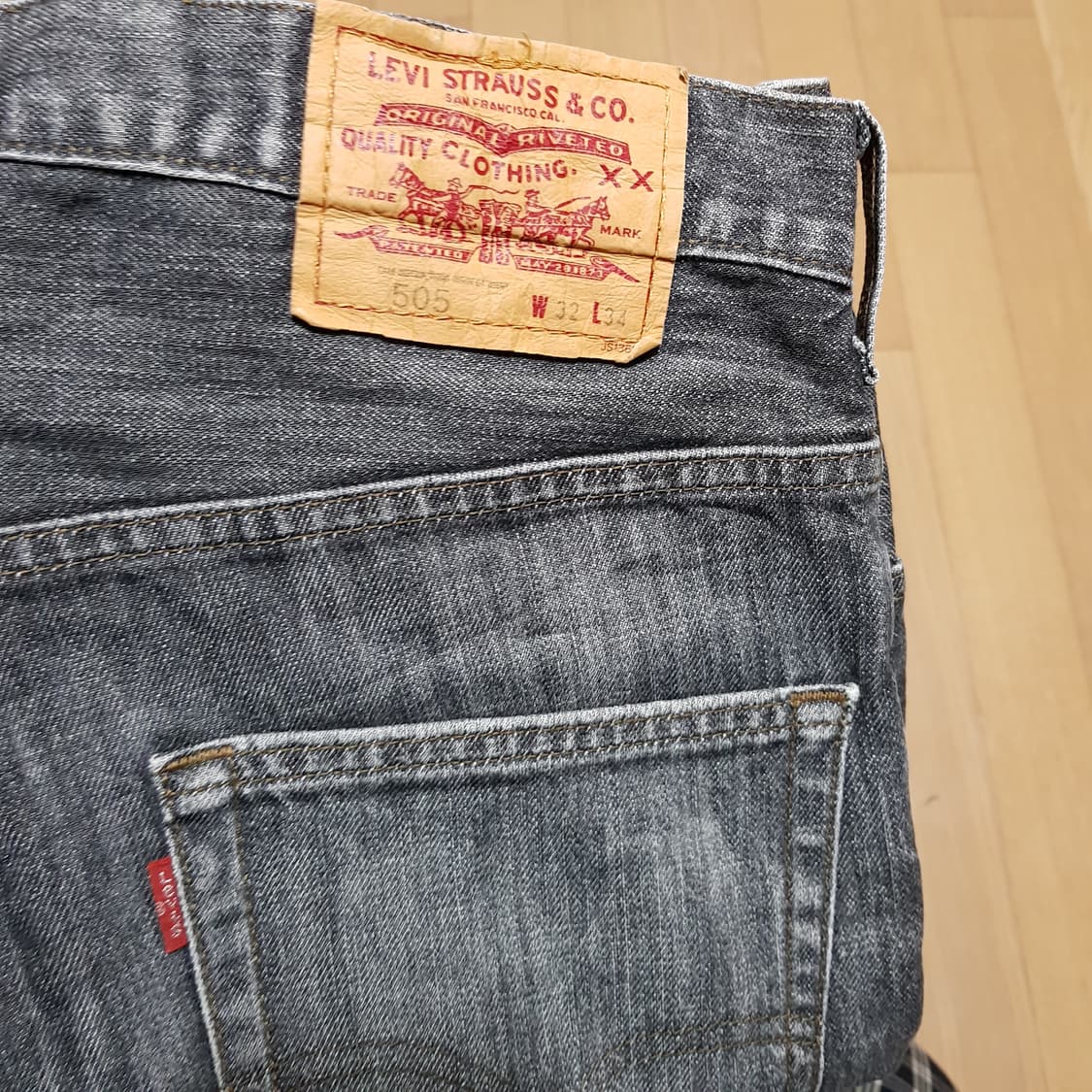 32인치/ 리바이스 505 /일본 내수용 그레이데님/2-420타 상품이미지3