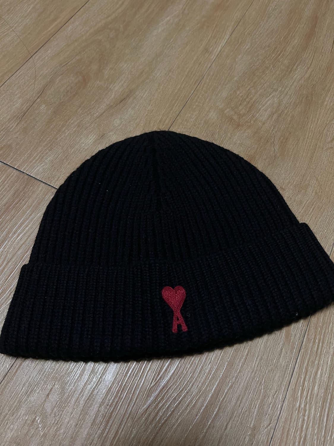 아미 스몰 하트 로고 비니 블랙 상품이미지2