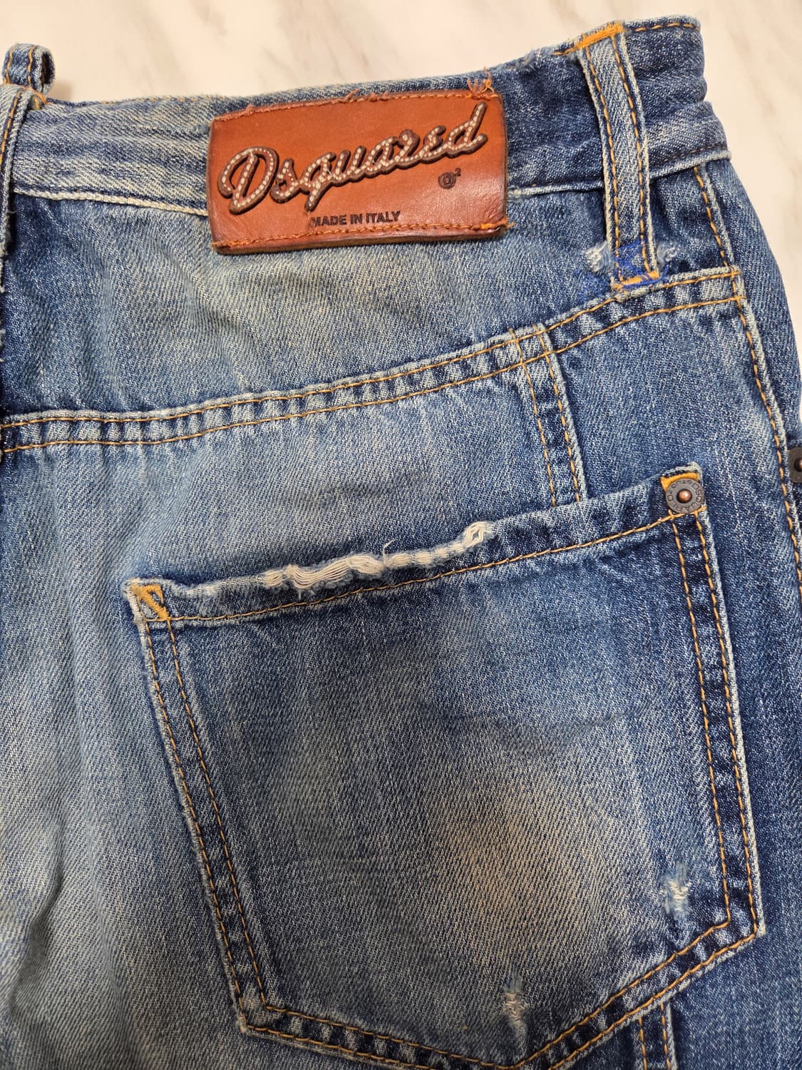 디스퀘어드 디스트로이드 바이커 데님팬츠  상품이미지6