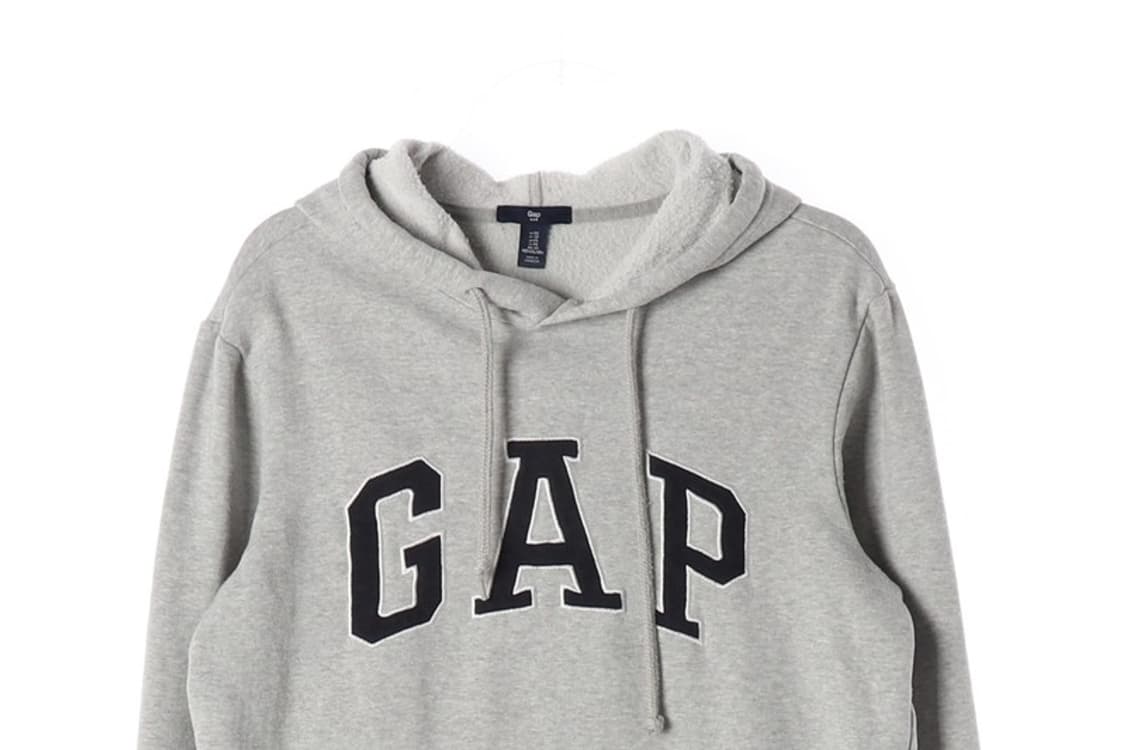 GAP 그레이 빅로고 기모 후드 XS 상품이미지3