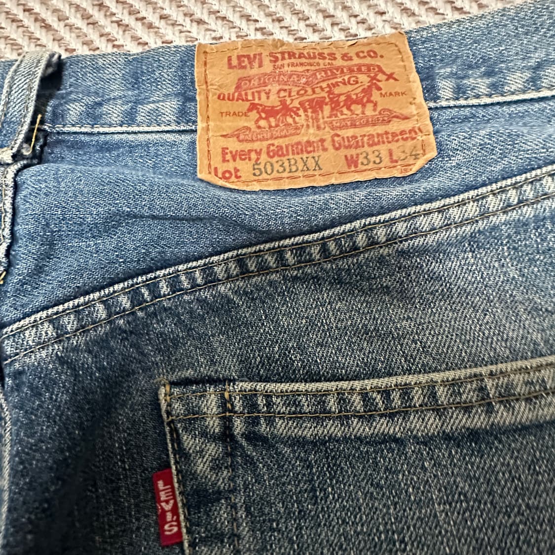 LEVI'S 503BXX 90's lvc selvedge denim 상품이미지3