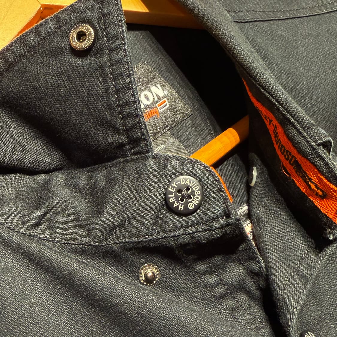 할리데이비슨 스트리밍이글 민소매 셔츠 L 블랙 상품이미지5