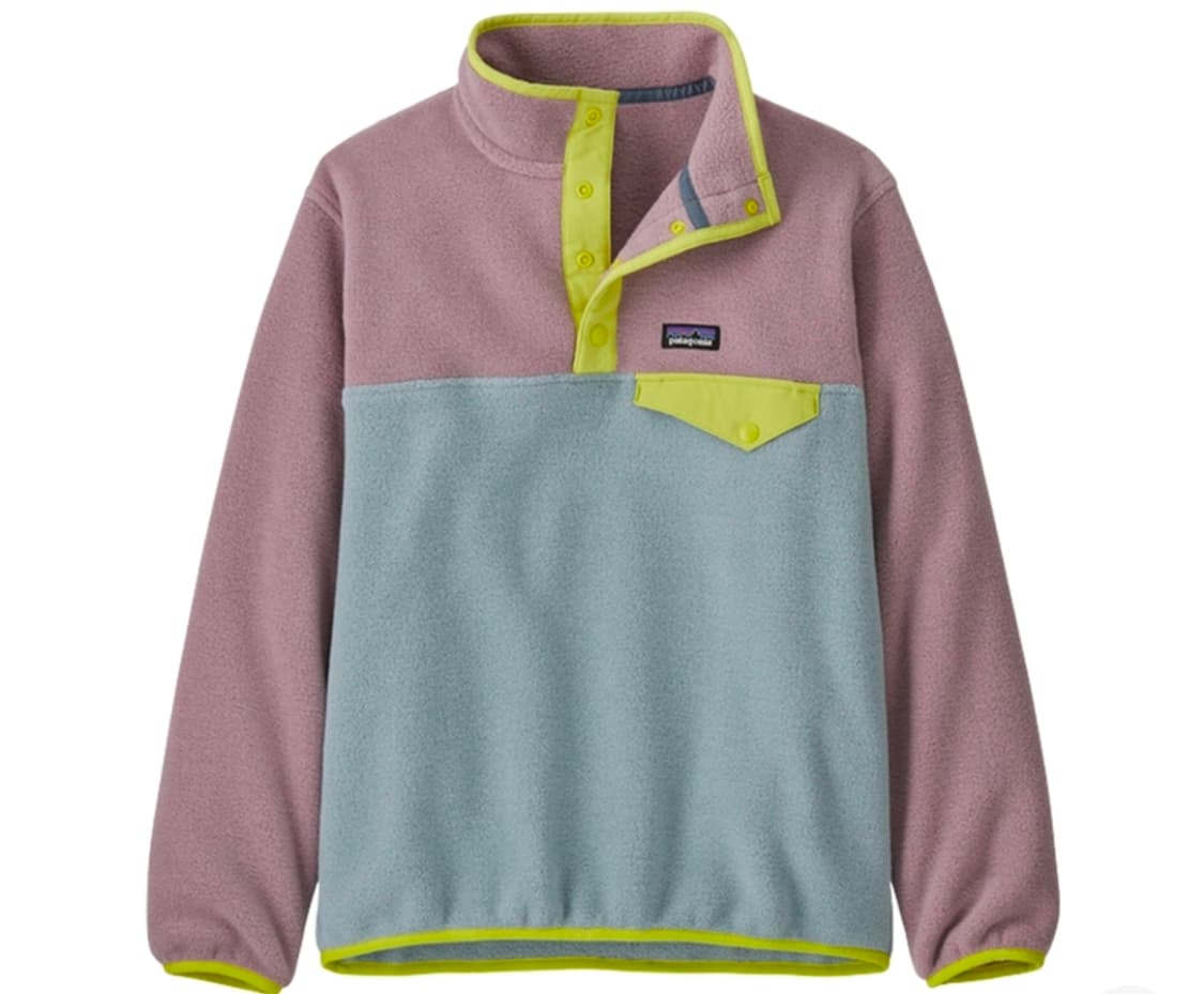 (키즈) 파타고니아 라이트웨이트 신칠라 스냅-T 플리스 풀오버 써멀 블루 상품이미지1