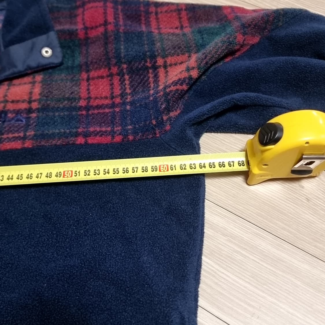 80년대 이태리제 FILA 필라 네이비 체크 플리스(105-110) 상품이미지9