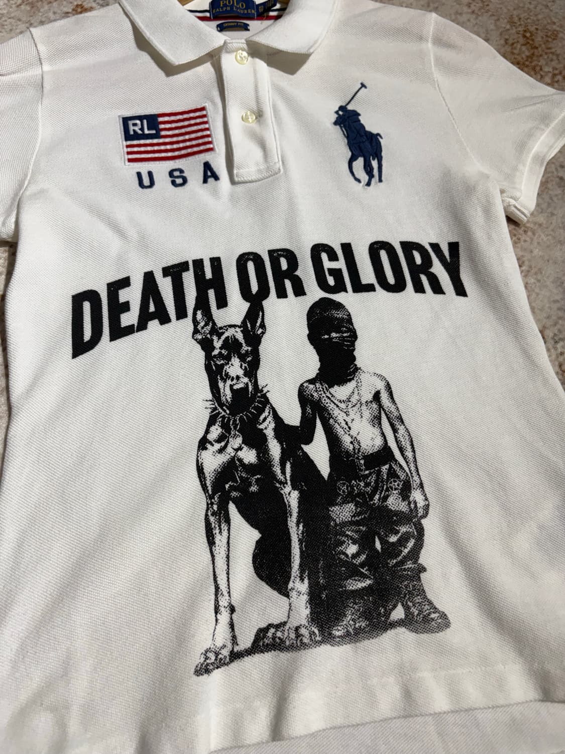 폴로 빅포니 성조기 치프키프 커스텀 카라 반팔티셔츠 상품이미지2