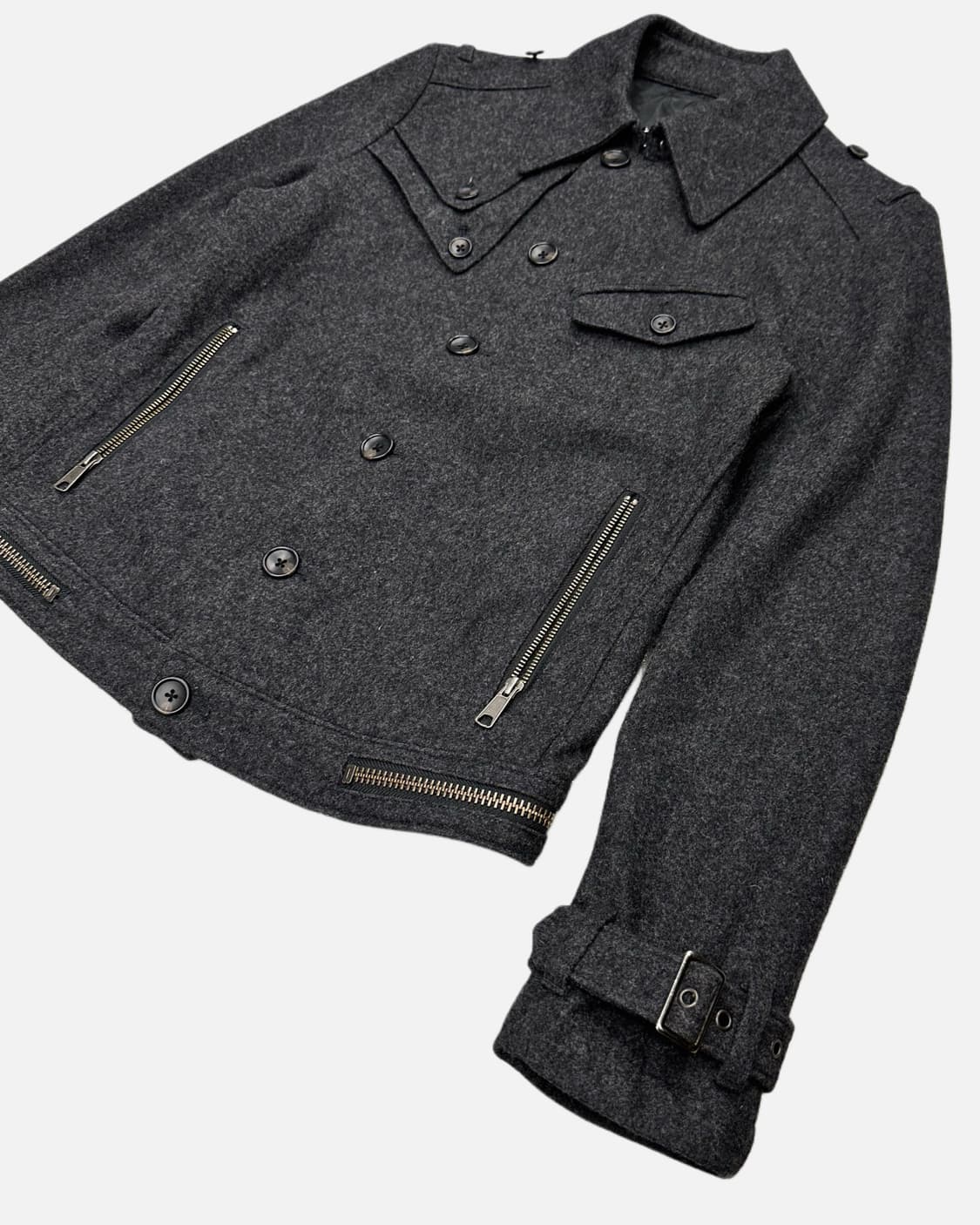 PPFM military charcoal wool jacket 상품이미지3