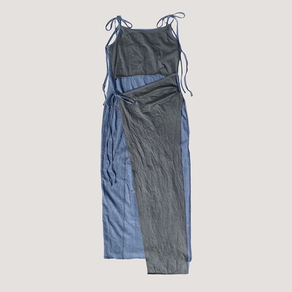베르소 Front Crossed Apron Dress 상품이미지2