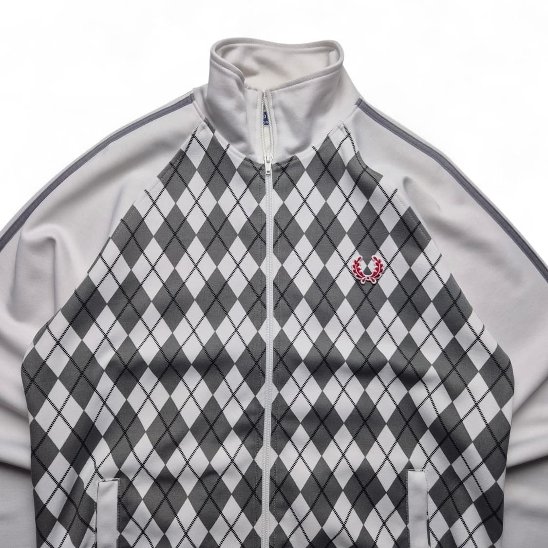 [S] 프레드페리 아가일패턴 트랙탑 져지 상품이미지2