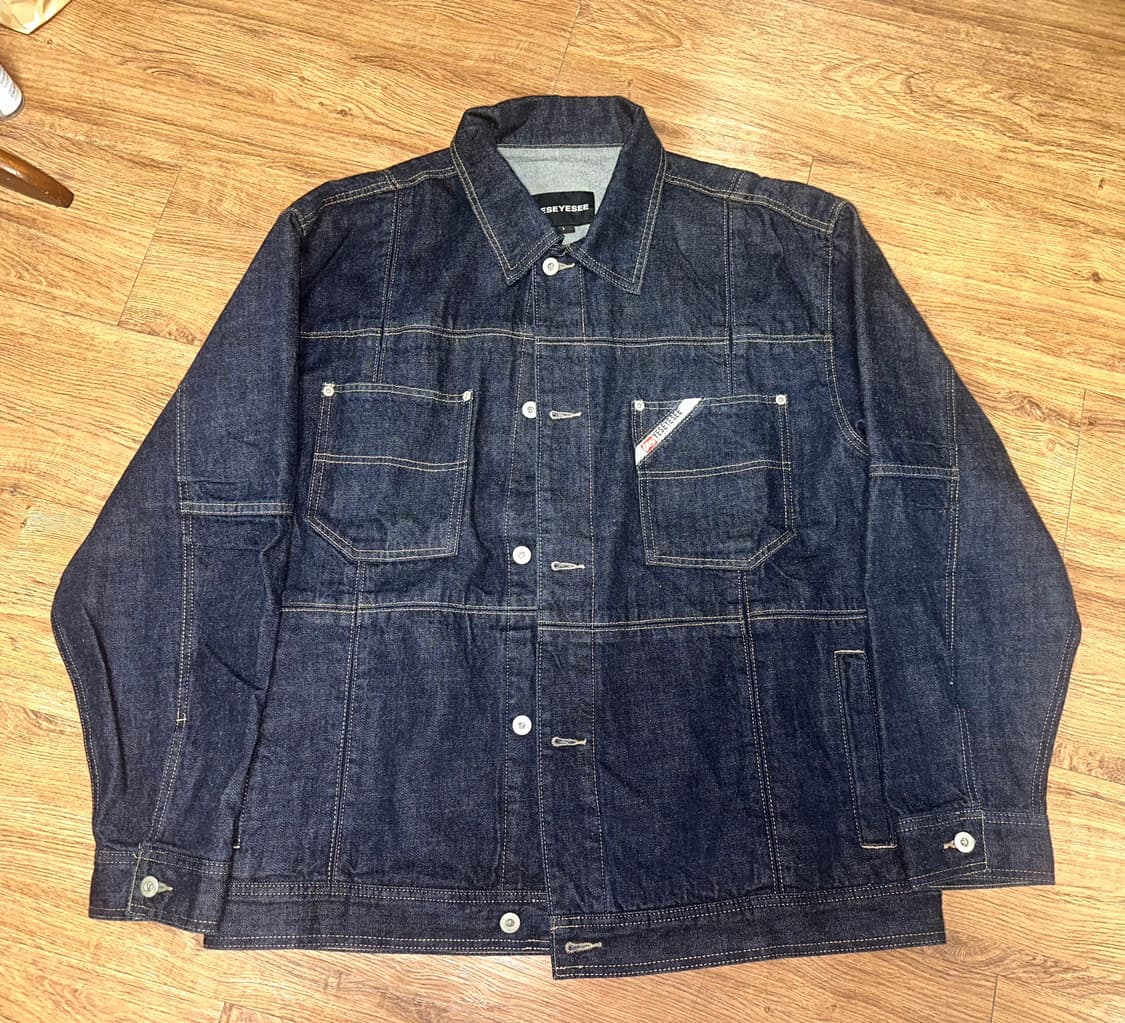 [L] 예스아이씨 Paneled Denim Jacket 데님 자켓 상품이미지3