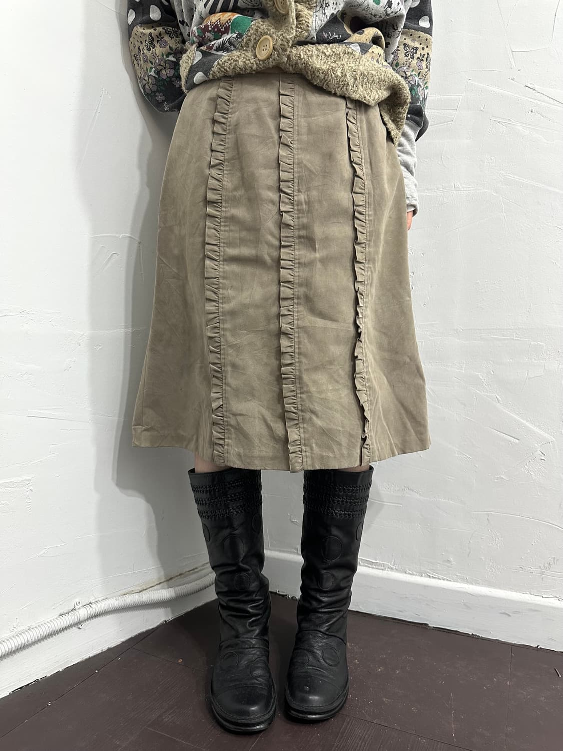 lemiel frill detail midi skirt 상품이미지3