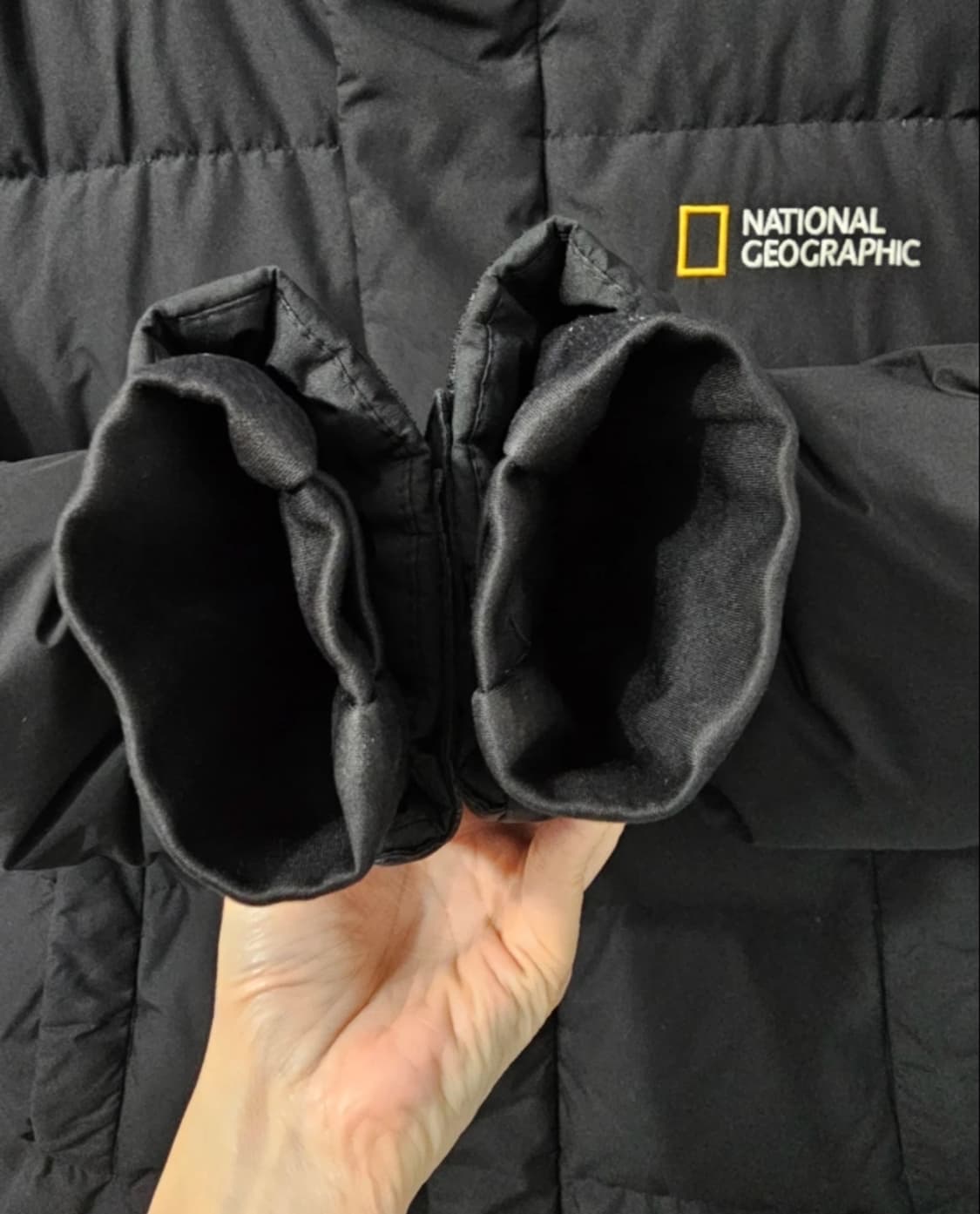 내셔널지오그래픽 롱패딩 블랙 100 상품이미지7