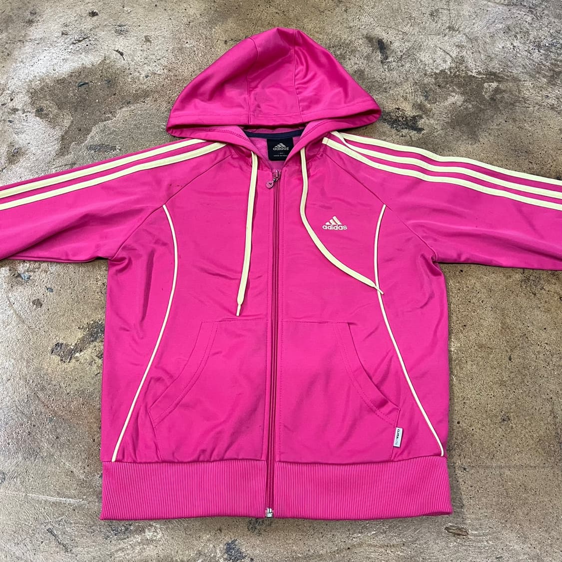 아디다스 핑크 레몬 후드집업 후플 플락 져지 90 상품이미지3