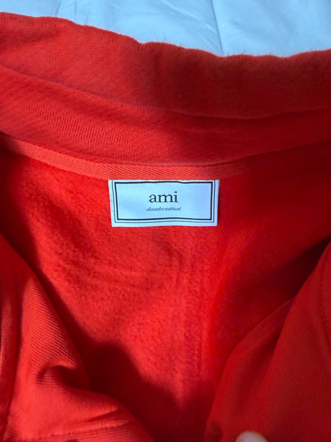 (5) AMI 하프 집업 스웻셔츠 레드 상품이미지3