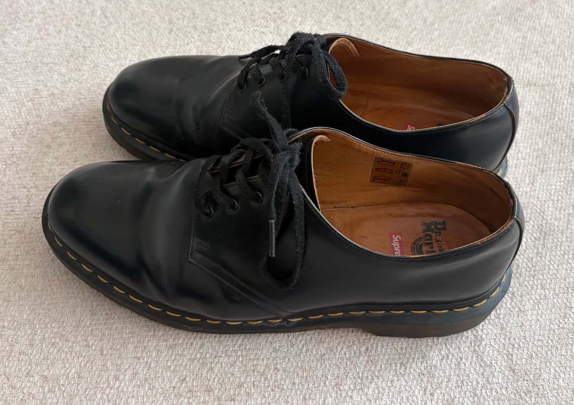 슈프림 닥터마틴 스미스 4홀 블랙 / 45 상품이미지5