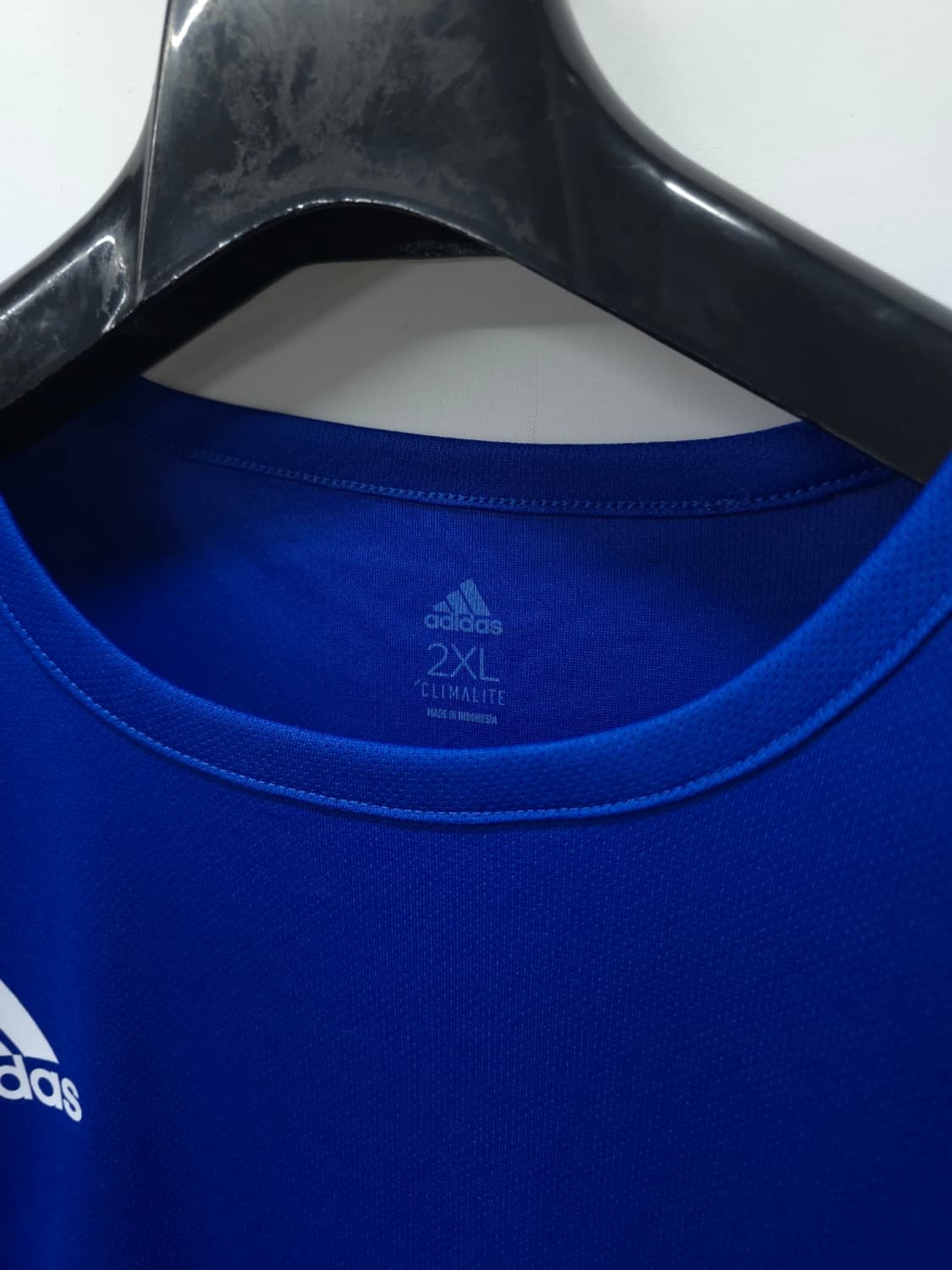 아디다스 에스트로 19 블루 반팔 티셔츠 2XL 상품이미지4