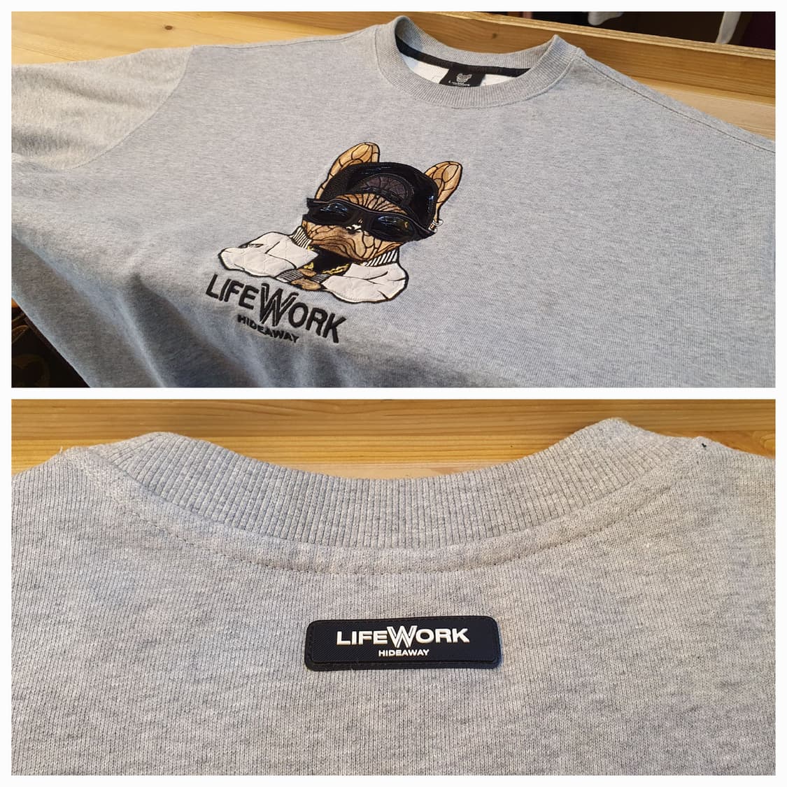 (새상품)100.라이프워크 힙독 오버사이즈 맨투맨  상품이미지3