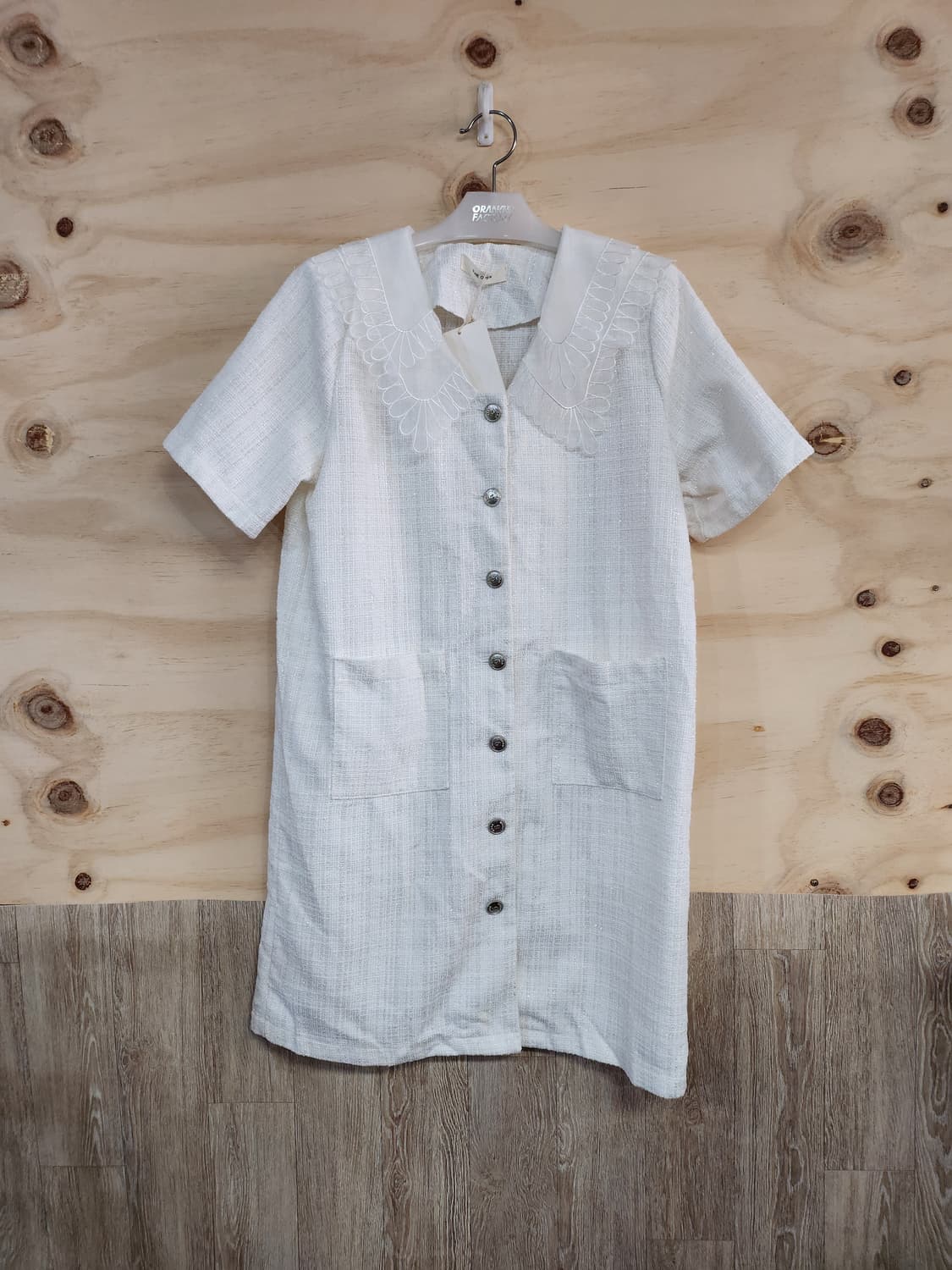 1152) 더오픈프로덕트 트위드 반팔원피스 상품이미지1