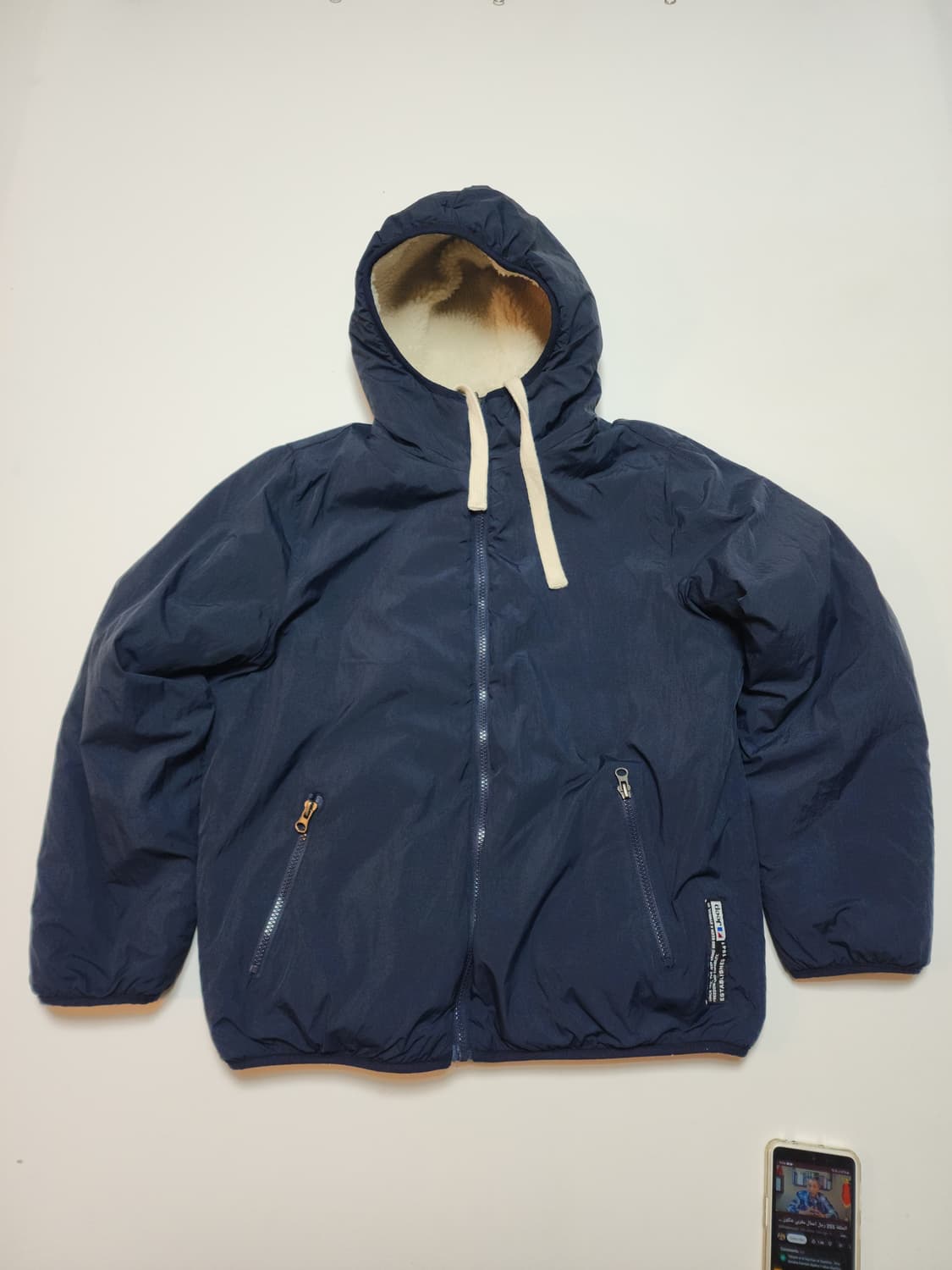 Jeep 양털 후리스 양면 후드 점퍼 상품이미지3