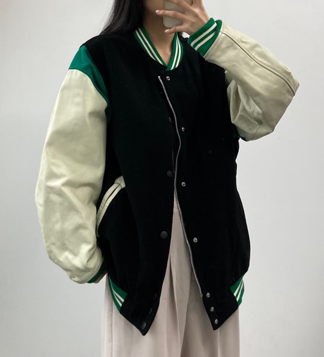 빈티지 바시티 자켓 상품이미지1