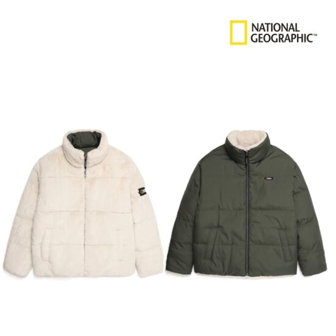 가볍고 매우 따뜻한 내셔널지오그래픽 리브시블 퍼 숏 패딩 다운 점퍼 상품이미지1